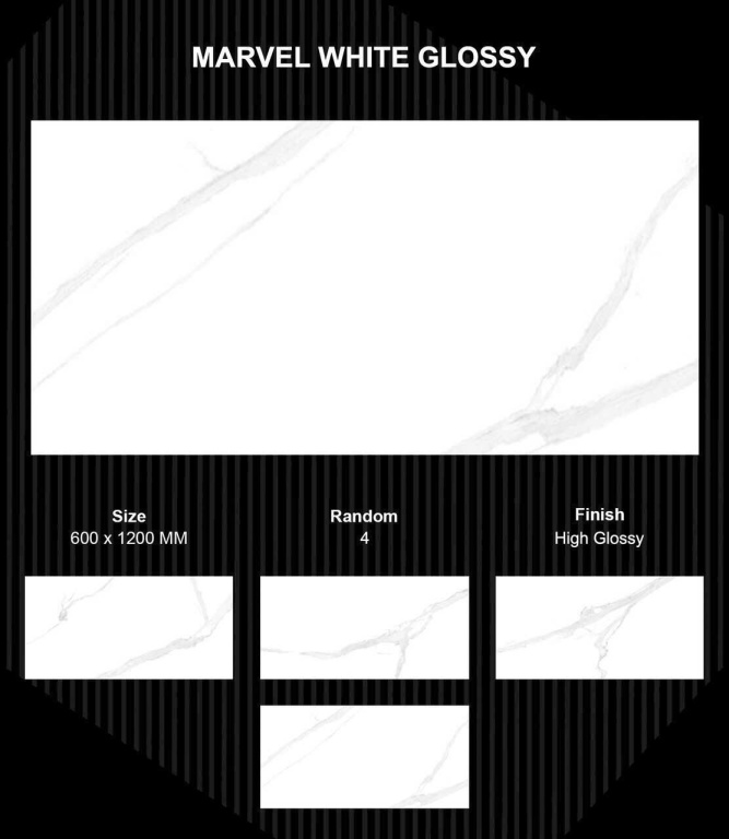 Gạch Ấn Độ - MARVEL WHITE GLOSSY
