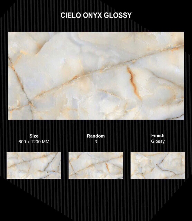 Gạch Ấn Độ - CIELO ONYX GLOSSY