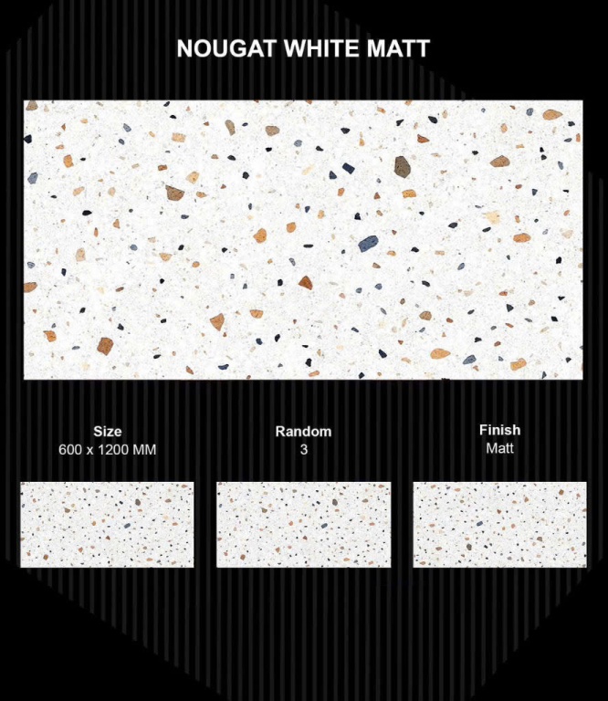 Gạch Ấn Độ - NOUGAT WHITE MATT