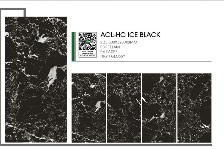 Gạch Ấn Độ - AGL-HG ICE BLACK