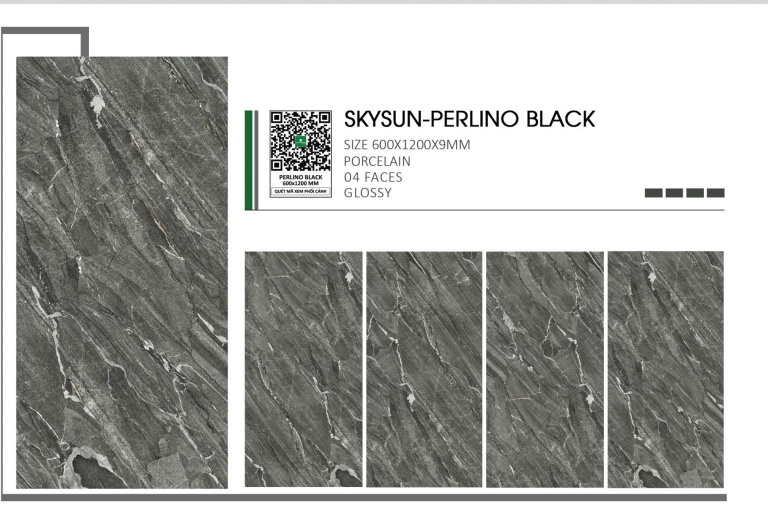 Gạch Ấn Độ - SKYSUN-PERLINO BLACK