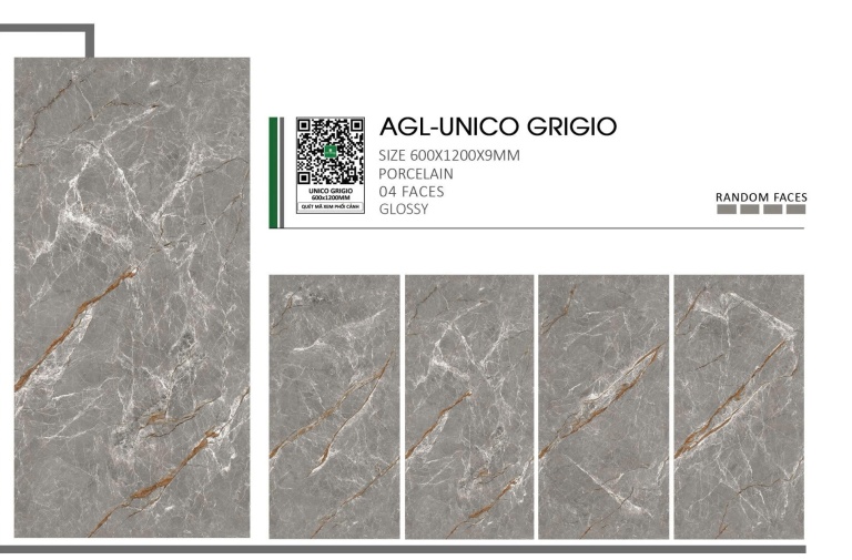 Gạch Ấn Độ - AGL-UNICO GRIGIO