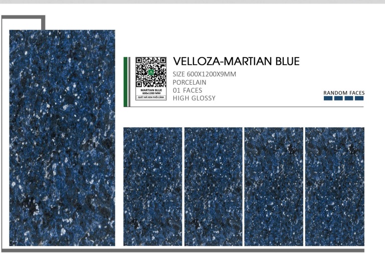 Gạch Ấn Độ - VELOZZA-MARTIAN BLUE
