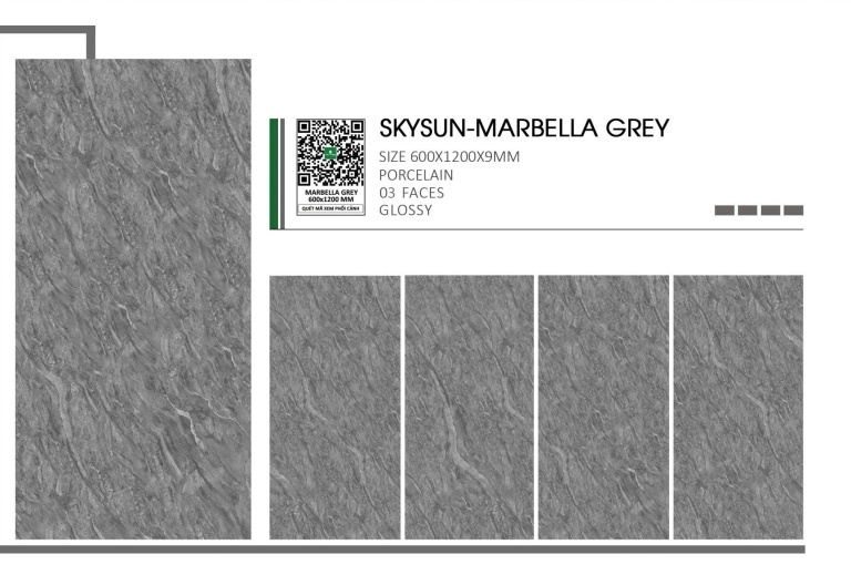 Gạch Ấn Độ - SKYSUN-MARBELLA GREY
