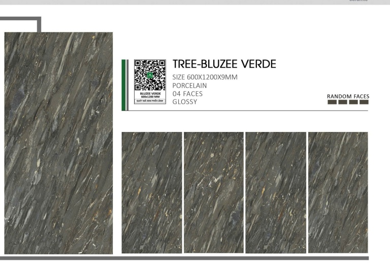 Gạch Ấn Độ - TREE-BLUZEE VERDE