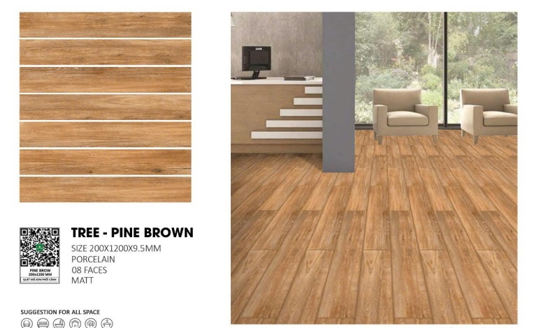 Gạch Ấn Độ - TREE-PINE BROWN