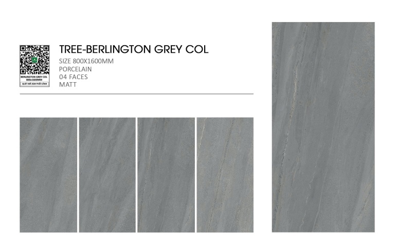 Gạch Ấn Độ - Tree-Berlington Grey Col